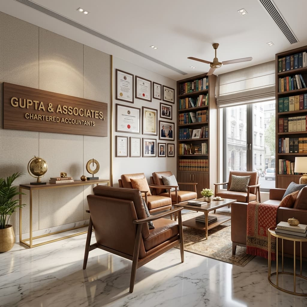Professional CA office with awards and achievements